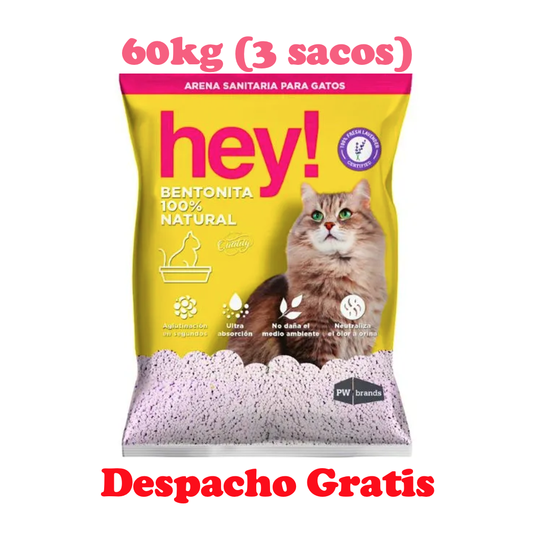 60kg (saco) Arena Sanitaria HEY - Lavanda